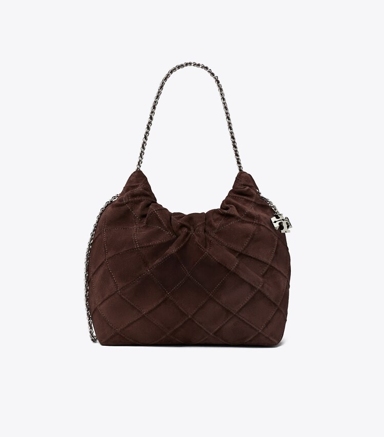 Mini Fleming Suede Drawstring Bag